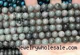 CGJ512 15.5 inches 8mm round green forst jasper beads wholesale