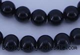 CGL282 10PCS 16 inches 4mm round dyed glass pearl beads wholesale