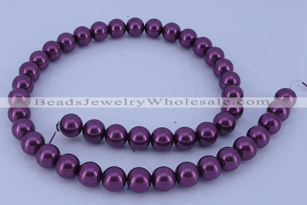 CGL341 2PCS 16 inches 25mm round dyed plastic pearl beads wholesale