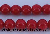 CGL850 10PCS 16 inches 8mm round heated glass pearl beads wholesale