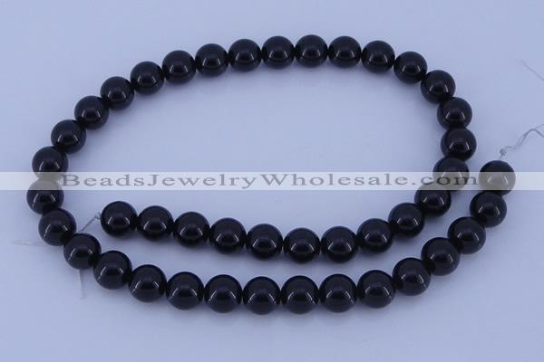 CGL904 10PCS 16 inches 8mm round heated glass pearl beads wholesale