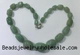 CGN129 22 inches 10*14mm - 20*30mm nuggets green aventurine necklaces