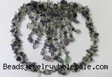 CGN828 20 inches stylish amethyst & prehnite statement necklaces