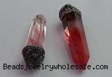 CGP1524 20*65mm - 25*80mm sticks cherry quartz gemstone pendants