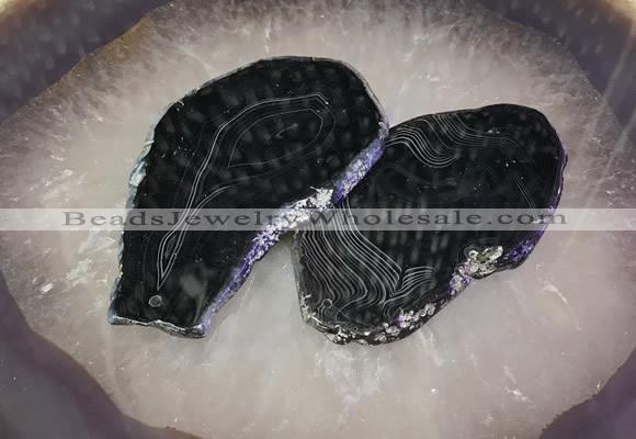 CGP2007 35*65mm - 65*100mm freeform agate slab pendants