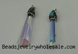 CGP250 15*65mm sticks crystal glass pendants wholesale