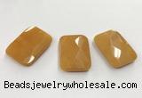 CGP3606 32*45mm faceted rectangle candy jade pendants wholesale