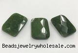 CGP3607 32*45mm faceted rectangle candy jade pendants wholesale