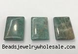 CGP3615 30*45mm rectangle amazonite gemstone pendants wholesale