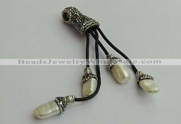 CGP528 10*16mm nuggets pearl tassel pendants wholesale