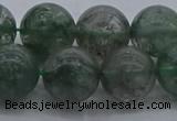 CGQ516 15.5 inches 16mm round matte imitation green phantom quartz beads