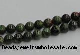 CGR01 16 inches 6mm round green rain forest stone beads wholesale