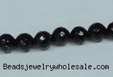 CGS106 15.5 inches 8mm faceted round blue goldstone beads wholesale