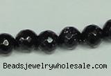 CGS107 15.5 inches 10mm faceted round blue goldstone beads wholesale