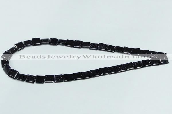 CGS126 15.5 inches 10*10mm square blue goldstone beads wholesale