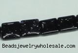 CGS127 15.5 inches 12*12mm square blue goldstone beads wholesale