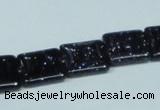 CGS128 15.5 inches 14*14mm square blue goldstone beads wholesale