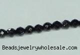 CGS138 15.5 inches 4mm faceted round blue goldstone beads wholesale