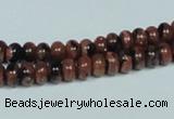 CGS206 15.5 inches 4*6mm rondelle blue & brown goldstone beads wholesale