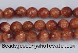 CGS470 15.5 inches 4mm faceted round goldstone beads wholesale