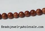 CGS50 15.5 inches 6mm round goldstone beads wholesale