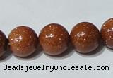 CGS53 15.5 inches 14mm round goldstone beads wholesale