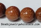 CGS55 15.5 inches 18mm round goldstone beads wholesale