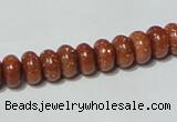 CGS63 15.5 inches 4*8mm rondelle goldstone beads wholesale