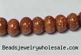 CGS64 15.5 inches 6*10mm rondelle goldstone beads wholesale