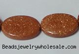 CGS79 15.5 inches 18*25mm oval goldstone beads wholesale