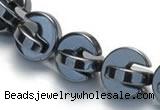 CHE10 16 inches 11mm curved moon shape hematite beads Wholesale