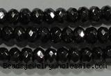 CHE102 15.5 inches 3*4mm faceted rondelle hematite beads wholesale