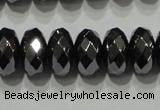 CHE104 15.5 inches 5*8mm faceted rondelle hematite beads wholesale