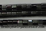 CHE125 15.5 inches 3*4mm faceted tube hematite beads wholesale