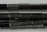 CHE126 15.5 inches 5*8mm faceted tube hematite beads wholesale