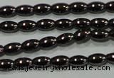 CHE136 15.5 inches 3*5mm rice hematite beads wholesale