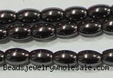 CHE137 15.5 inches 4*6mm rice hematite beads wholesale