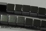 CHE182 15.5 inches 6*6mm cube hematite beads wholesale