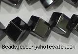 CHE187 15.5 inches 6*6mm cube hematite beads wholesale