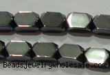 CHE222 15.5 inches 5*8mm faceted cuboid hematite beads wholesale