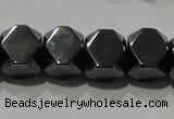 CHE223 15.5 inches 8*8mm faceted cube hematite beads wholesale