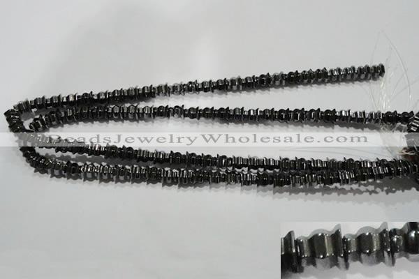 CHE241 15.5 inches 8*8mm tower hematite beads wholesale