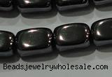 CHE249 15.5 inches 8*12mm cuboid hematite beads wholesale