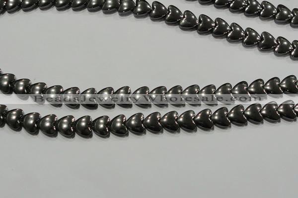 CHE257 15.5 inches 8*8mm heart hematite beads wholesale