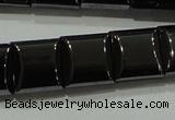 CHE286 15.5 inches 10*10mm square double drilled hematite beads wholesale