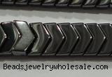 CHE297 15.5 inches 6*9mm hematite beads wholesale