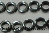 CHE302 15.5 inches 12mm donut hematite beads wholesale