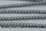 CHE418 15.5 inches 2mm round matte plated hematite beads wholesale