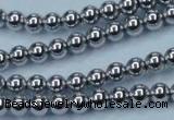 CHE424 15.5 inches 6mm round plated hematite beads wholesale