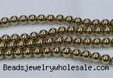 CHE430 15.5 inches 2mm round plated hematite beads wholesale